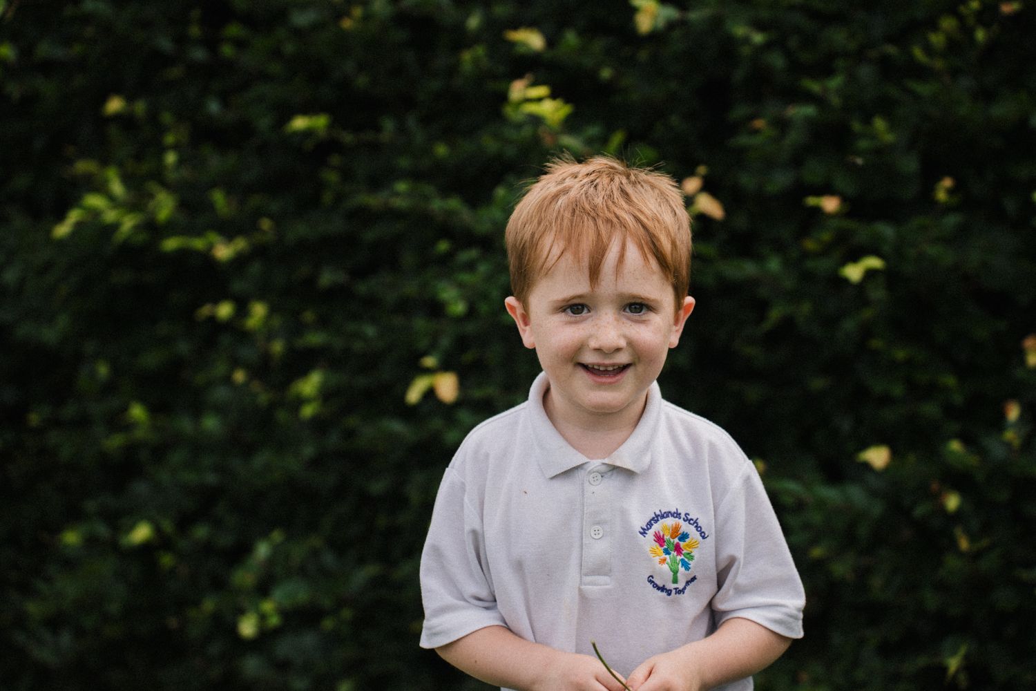 Pupil on the playground at Marshlands School, Stafford