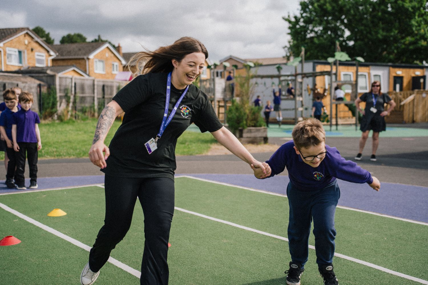 Sports day at Marshlands School, a special school in Stafford
